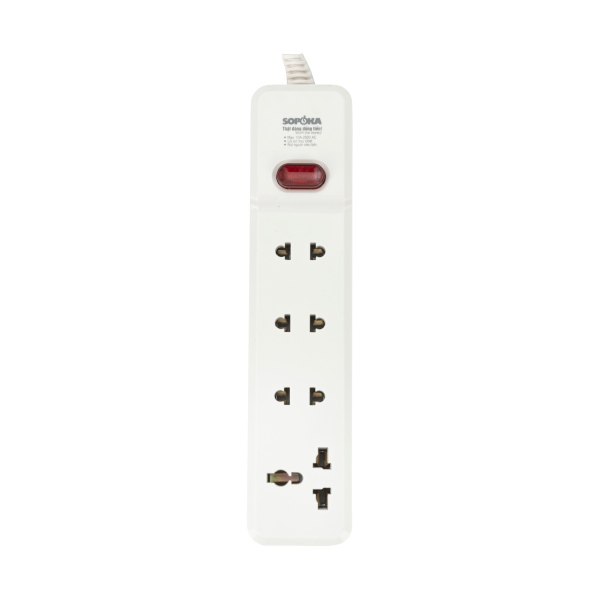 Ổ cắm không dây 4 lỗ 2200W lõi sứ chịu nhiệt 4M-0 Sopoka