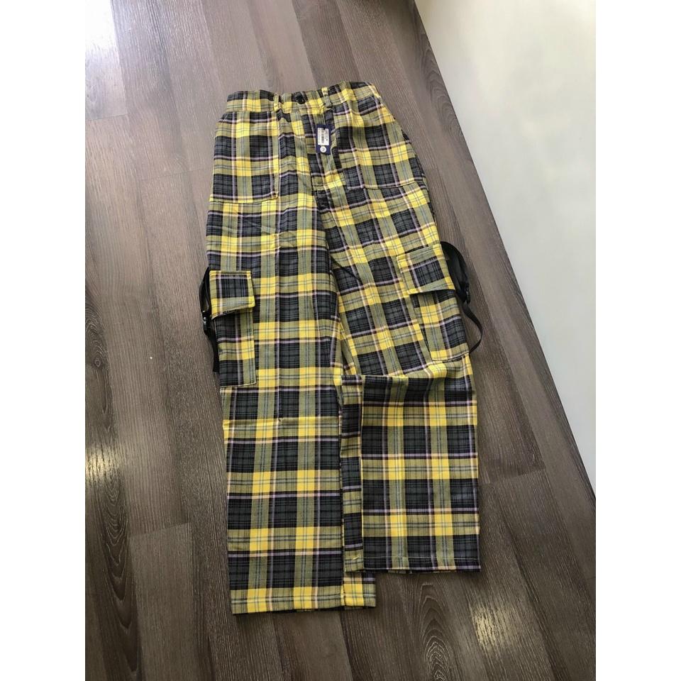 Quần Caro Pants túi hộp MEANSTORE unisex basic nam nữ cạp chun ống rộng phong cách Hàn Quốc ulzzang - 6 màu