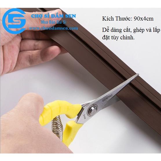 Ron chặn khe hở đa năng, Nẹp dán chân cửa chống côn trùng, phù hợp mọi loại cửa tiện dụng G267-Xopchancua-dep90