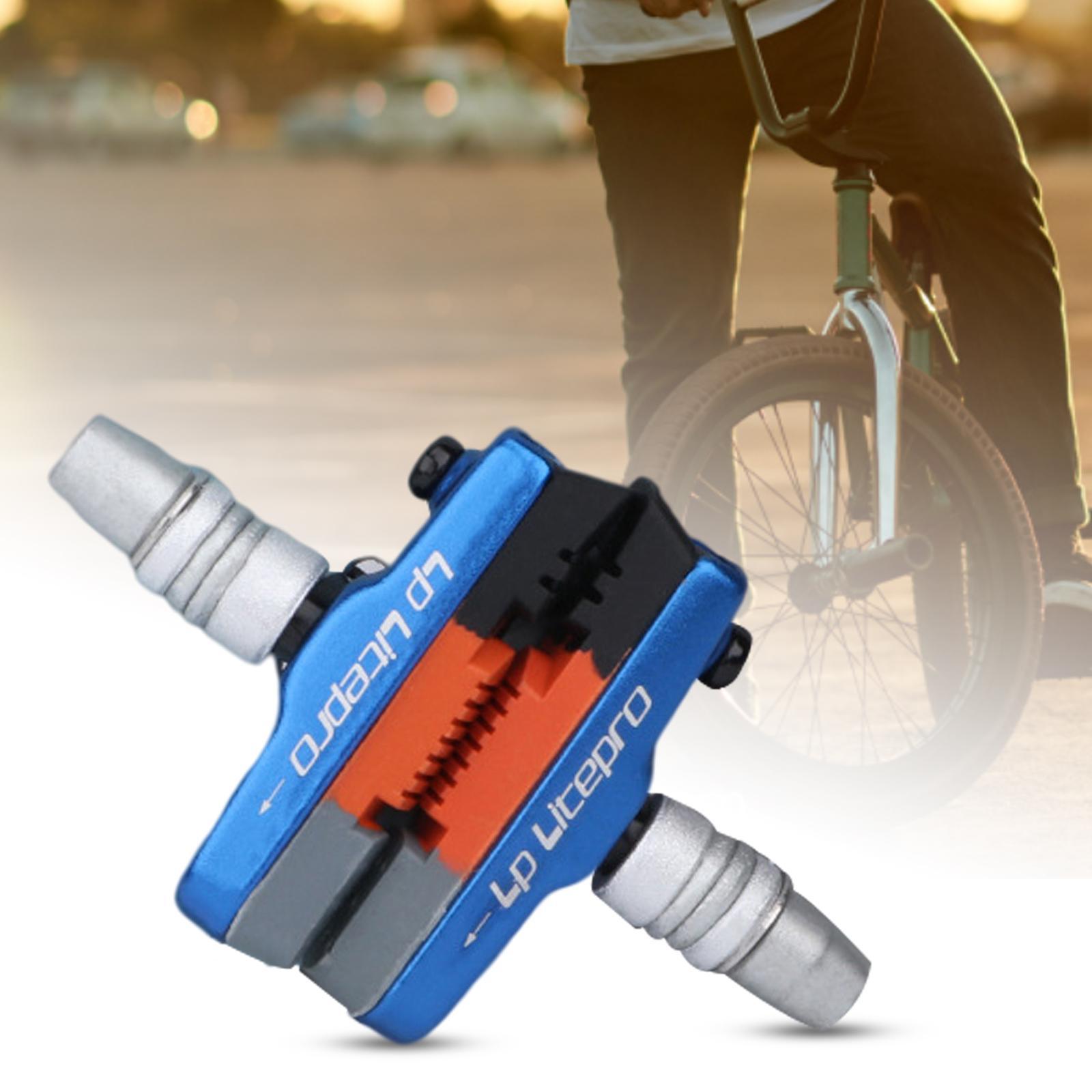 2x 2x Premium Durable Bike Brake Blocks  Mountain Road  Brake Pads  Repair Accessories