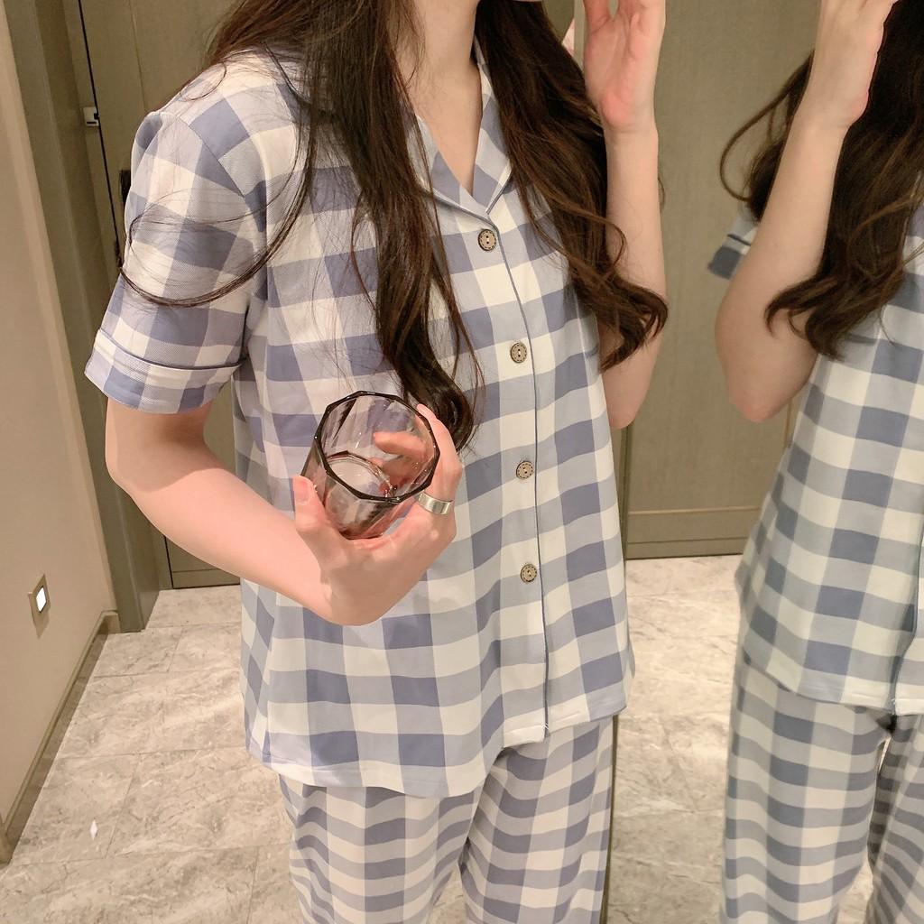 Pijama, Bộ Ngủ Nữ cotton ngắn tay quần dài CDCP01