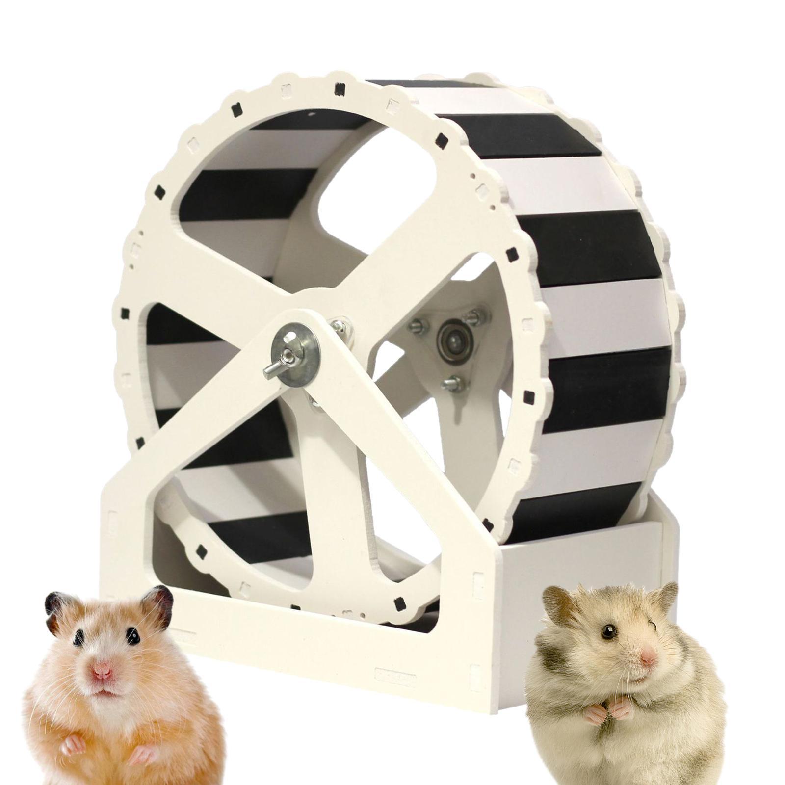 Hamster Running Wheel Durable Wooden Exercise Scroll for Hedgehog Pets Mouse