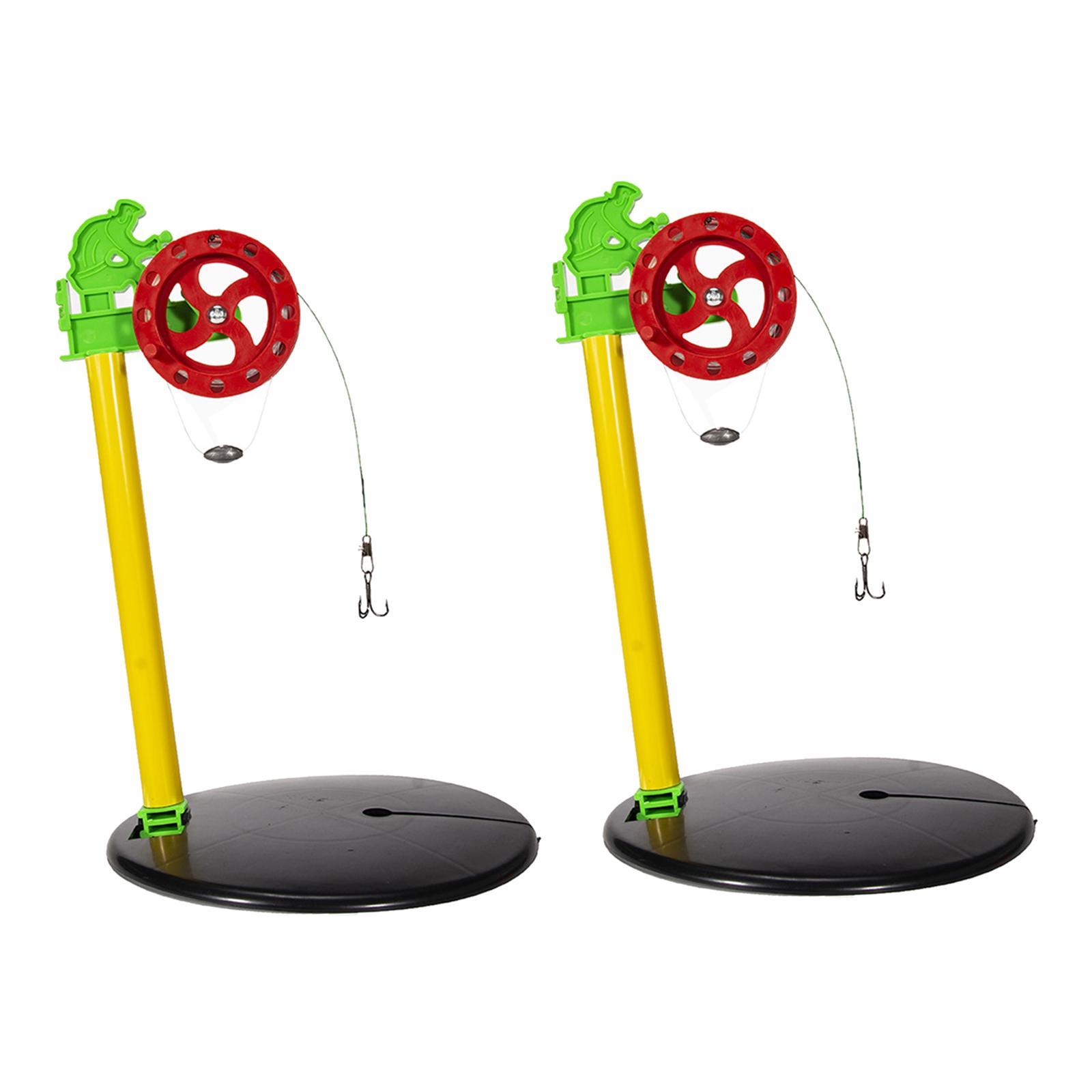 Portable Ice Fishing Rod Tip Marker Pole Equipment With hook pendant