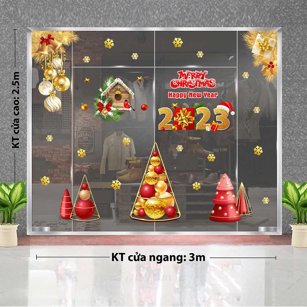 DECAL TRANG TRÍ GIÁNG SINH 2023 COMBO SỐ 19