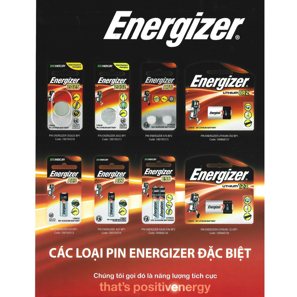 Pin Cr2025 Energizer 3V vỉ 1 viên