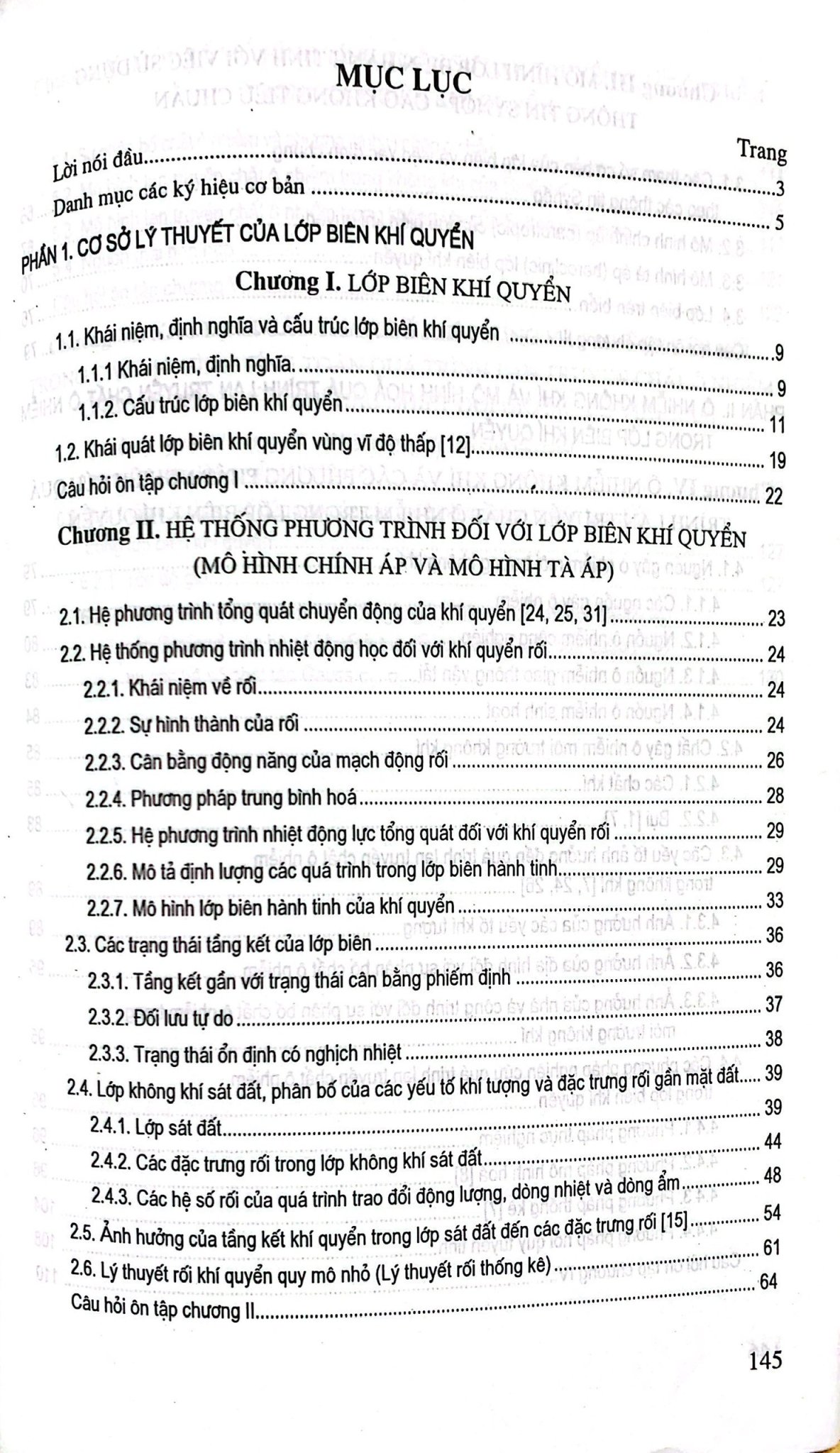 Giáo Trình Động Lực Học Môi Trường Lớp Biên Khí Quyển