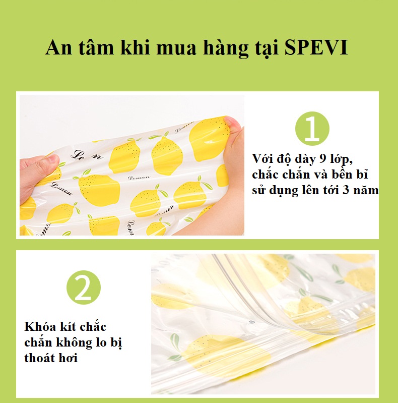 Túi Hút Chân Không Quần Áo SPEVI Loại Tốt - Bảo Quản Quần Áo Chăn Màn, Tiết Kiệm Không Gian Đem Đến Sự Gọn Gàng Cho Căn Phòng