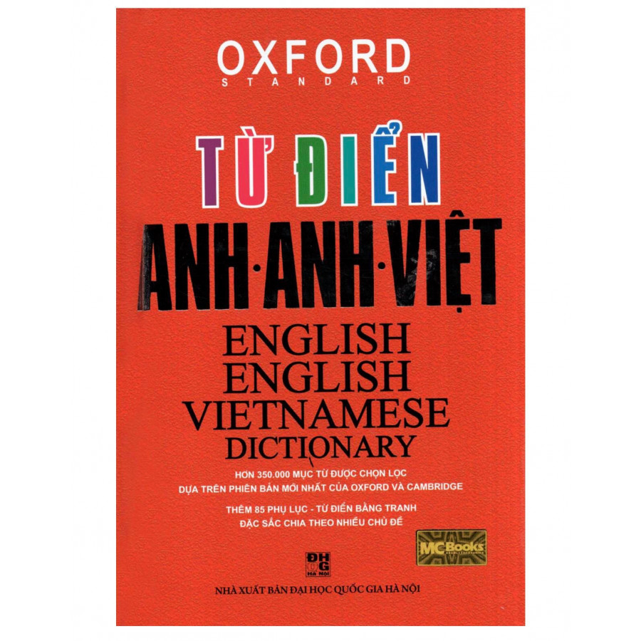 Từ Điển Oxford Anh - Anh - Việt ( Bìa Đỏ Cứng ) ( Tặng Kèm Bút Chì Dễ Thương )