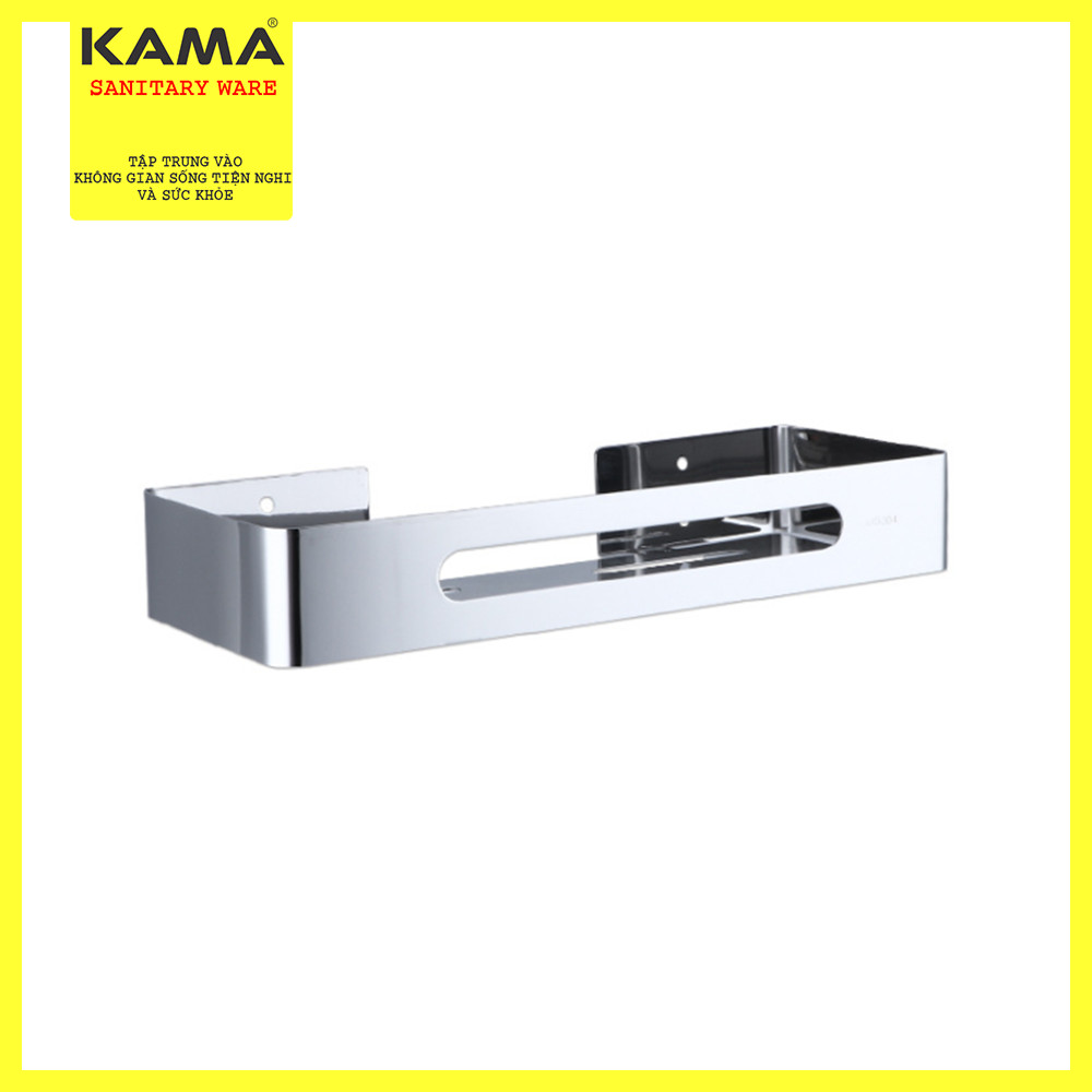 Kệ Góc Dầu Gội Phòng Tắm 1 Tầng KAMA PT04-1 100% Inox 304 Sáng Bóng, Phù Hợp Với Mọi Không Gian Tắm, Kệ Mỹ Phẩm Inox Phòng Tắm Chính Hãng KAMA.