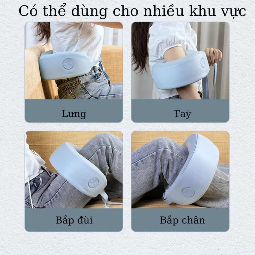 Gối Massage Chữ U Jeeback U3 Đa Năng Tích Hợp Nhiệt Hồng Ngoại Giảm Đau Cổ Vai Gáy Cho Dân Văn Phòng, Du Lịch