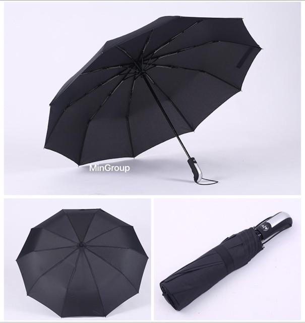 Ô Dù 10 Nan Size Lớn Đóng Mở Tự Động Bằng Nút Bấm Chống Tia UV - Dù Bấm Vải Dù Cao Cấp Hàng Xuất Nhật