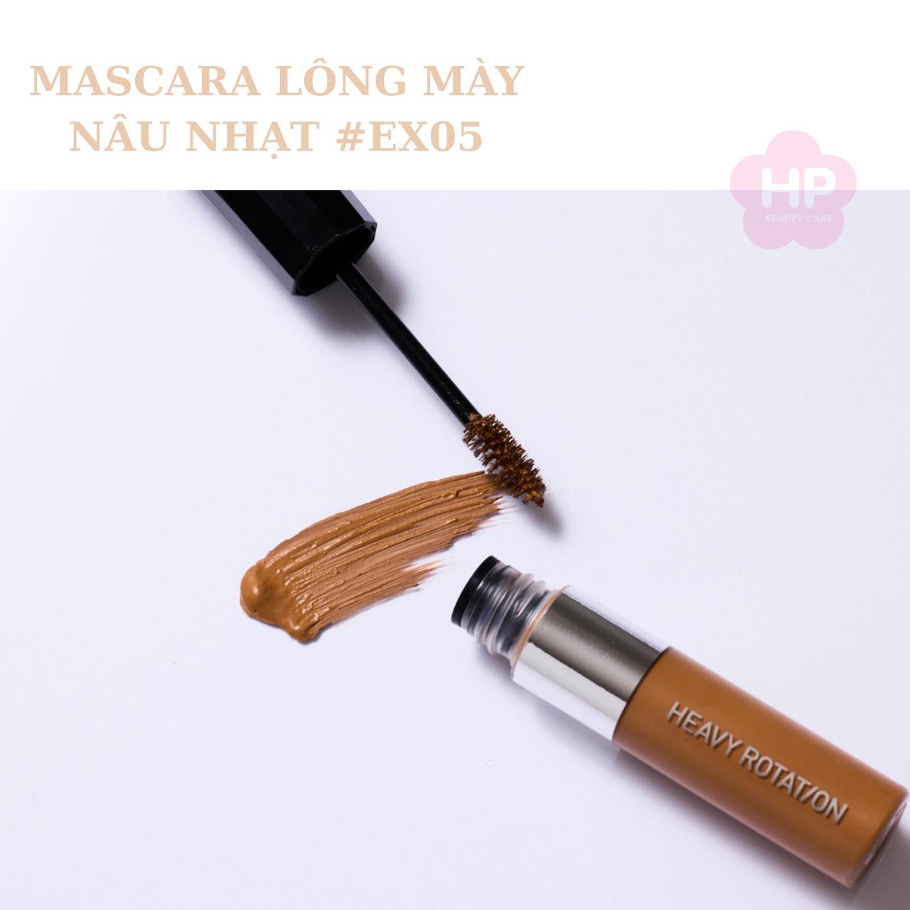 Mascara Chải Đổi Màu Lông Mày Chống Trôi Siêu Bền Kissme Heavy Rotation 8G – Màu Nâu Sáng EX #05