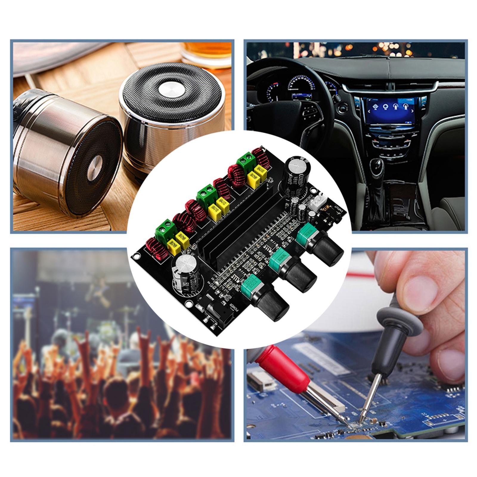 2x80W+100W Digital Power Audio Amplifier Board 12-26V for Car Speakers