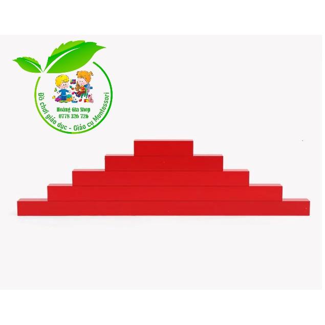 Gậy đỏ 5 bước (Toddler Red Rods)