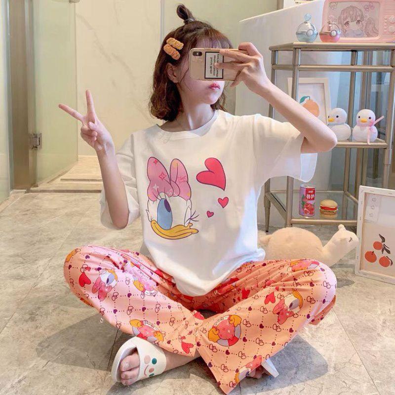 Đồ Bộ Nữ Pijama Thun Mềm Xinh Quần Dài MAVISHOP