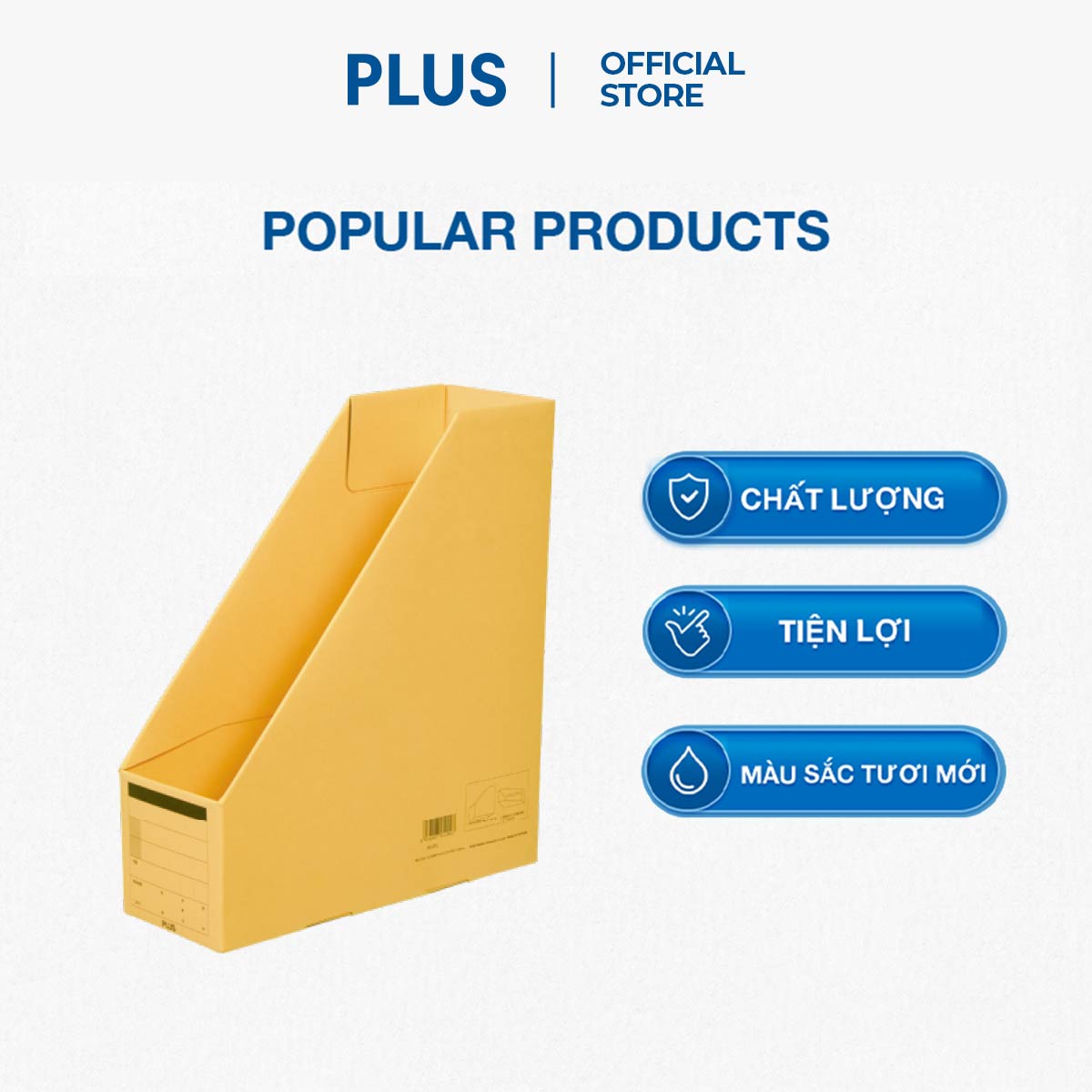 Hộp Giấy Đựng Hồ Sơ A4E Plus - Vàng