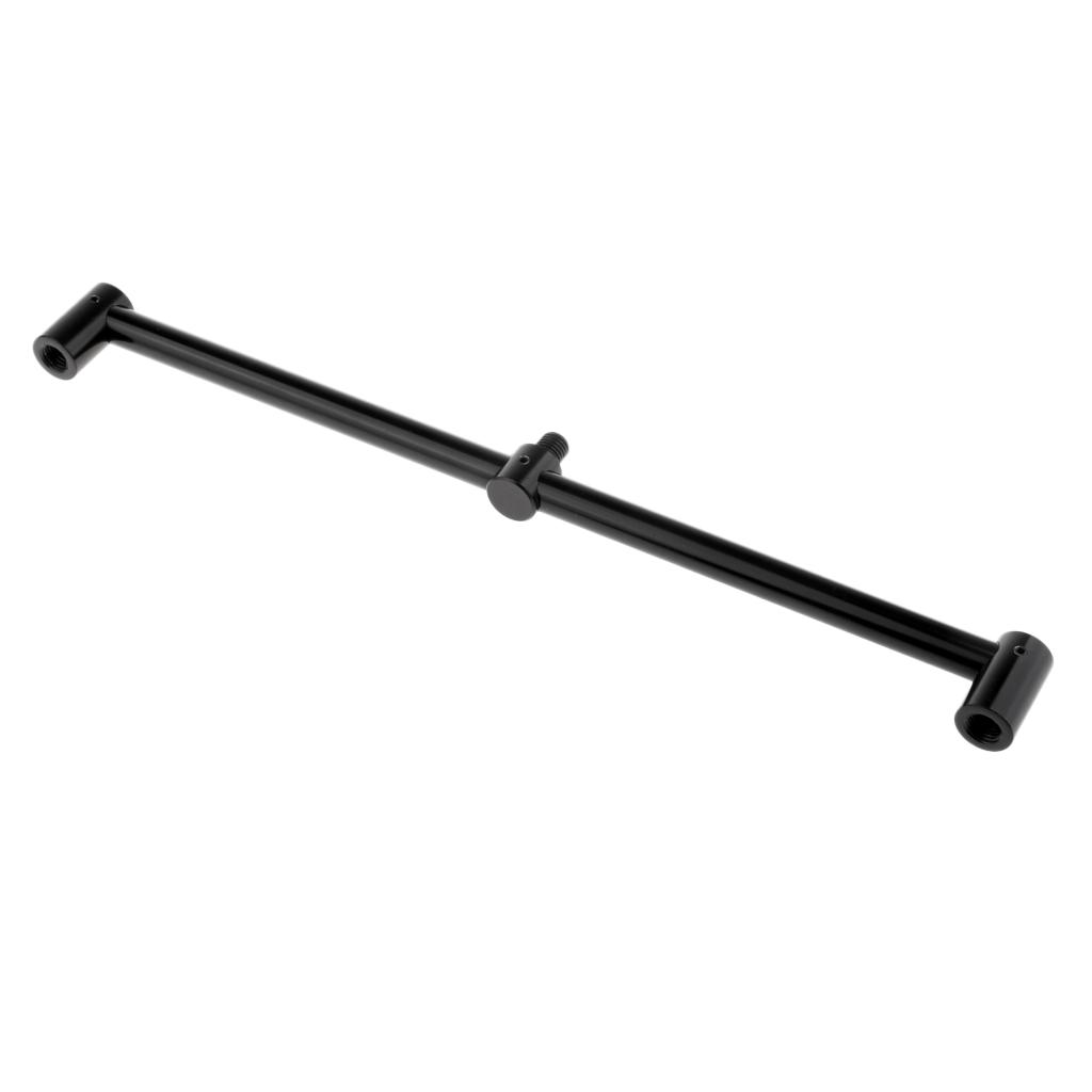 Carp Fishing Buzz Bar Rod Pod Holder Buzzer Bar for 2 Rods Black 20cm