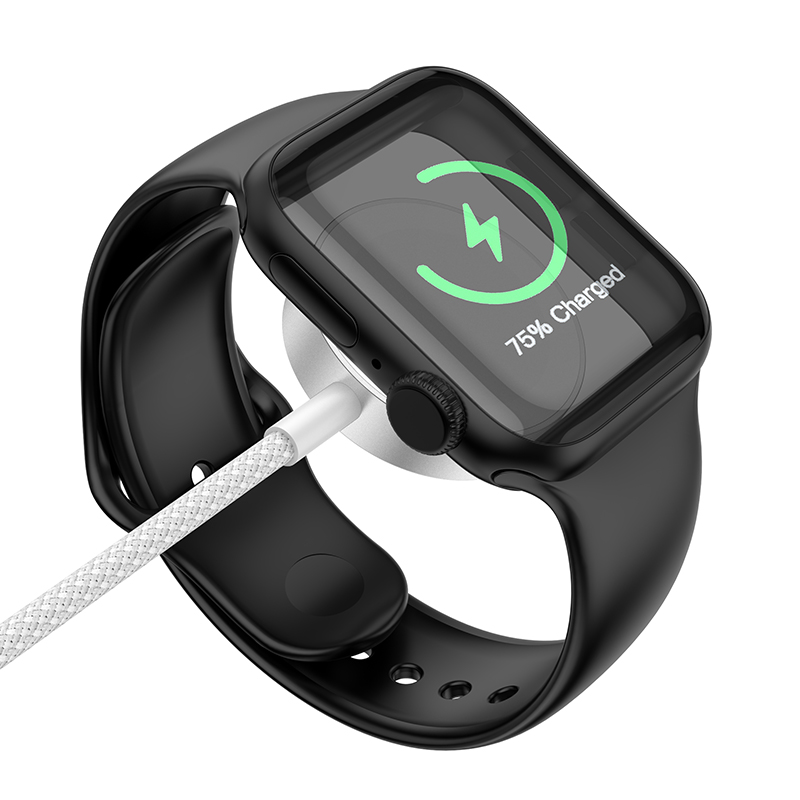 Dock sạc nhanh khung nhôm Hoco CW46 dành cho Apple watch cổng type C_ Hàng chính hãng