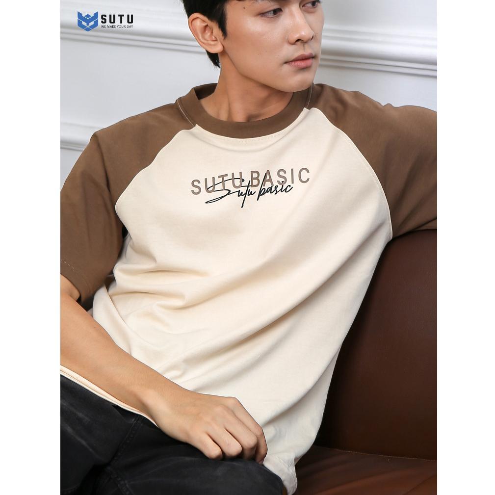 Áo thun unisex nam nữ Local Brand RAGLAN SUTU Basic, hình in cao cấp, form rộng oversize chất liệu 100% Cotton | A4E