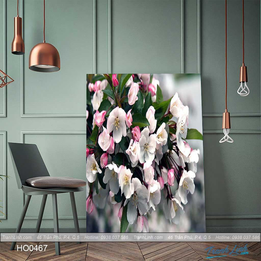 Tranh Canvas hoa treo tường trang trí phòng khách