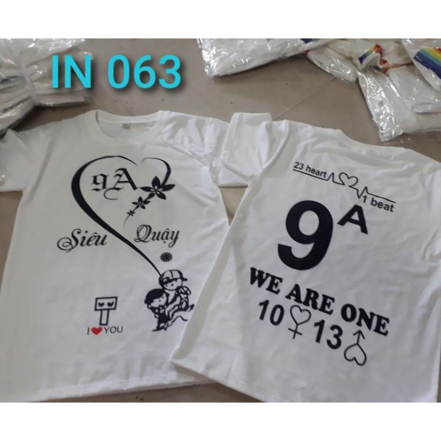 Áo lớp phong cách kèm ảnh thật _ IN 063