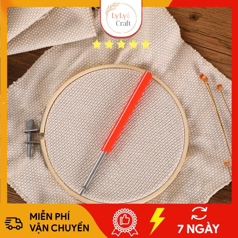 Kim Thêu Nổi Thêu Len Xù Punch Needle Tool, Bộ Thêu Len Xù Đơn Giản Dành Cho Người Mới Bắt Đầu