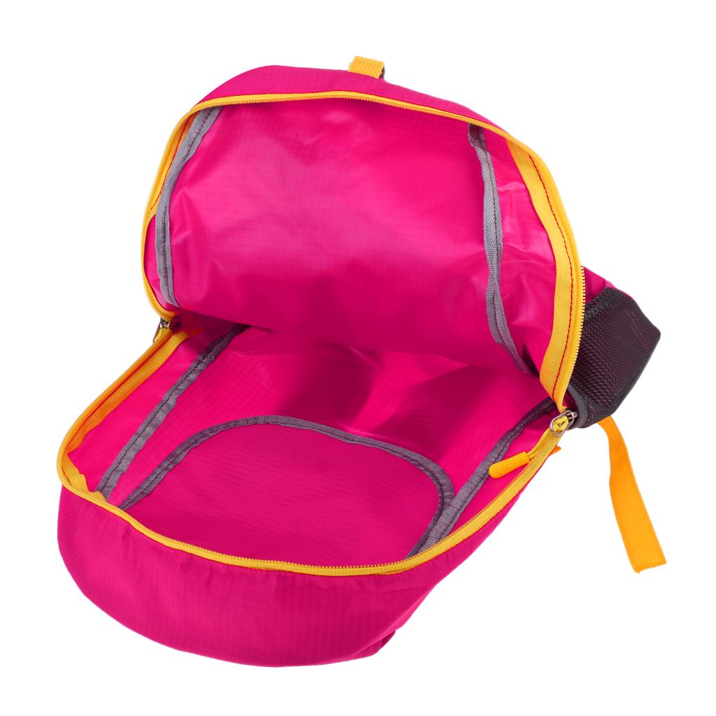 Outdoor Waterproof Foldable Backpack Hiking Bag Camping Rucksack rose