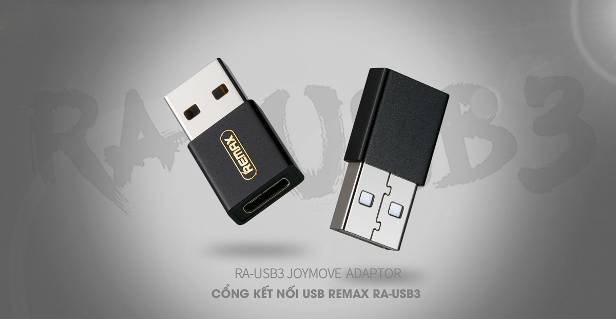 Đầu chuyển từ cổng USB ra Type C Remax Joymove RA-USB3 - Hàng nhập khẩu