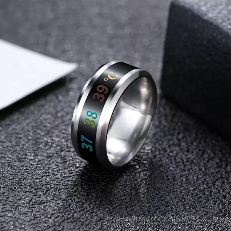 Nhẫn Nam Nữ Đo Nhiệt Độ Bền Đẹp Cao Cấp - Nhẫn Chất liệu Titan Không Gỉ - Elas Ring