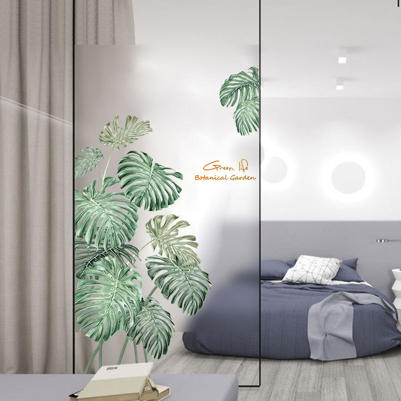 Sticker Giấy Dán Tường Decal Dán tường Mẫu Hoa Lá Cực Xinh ZH031