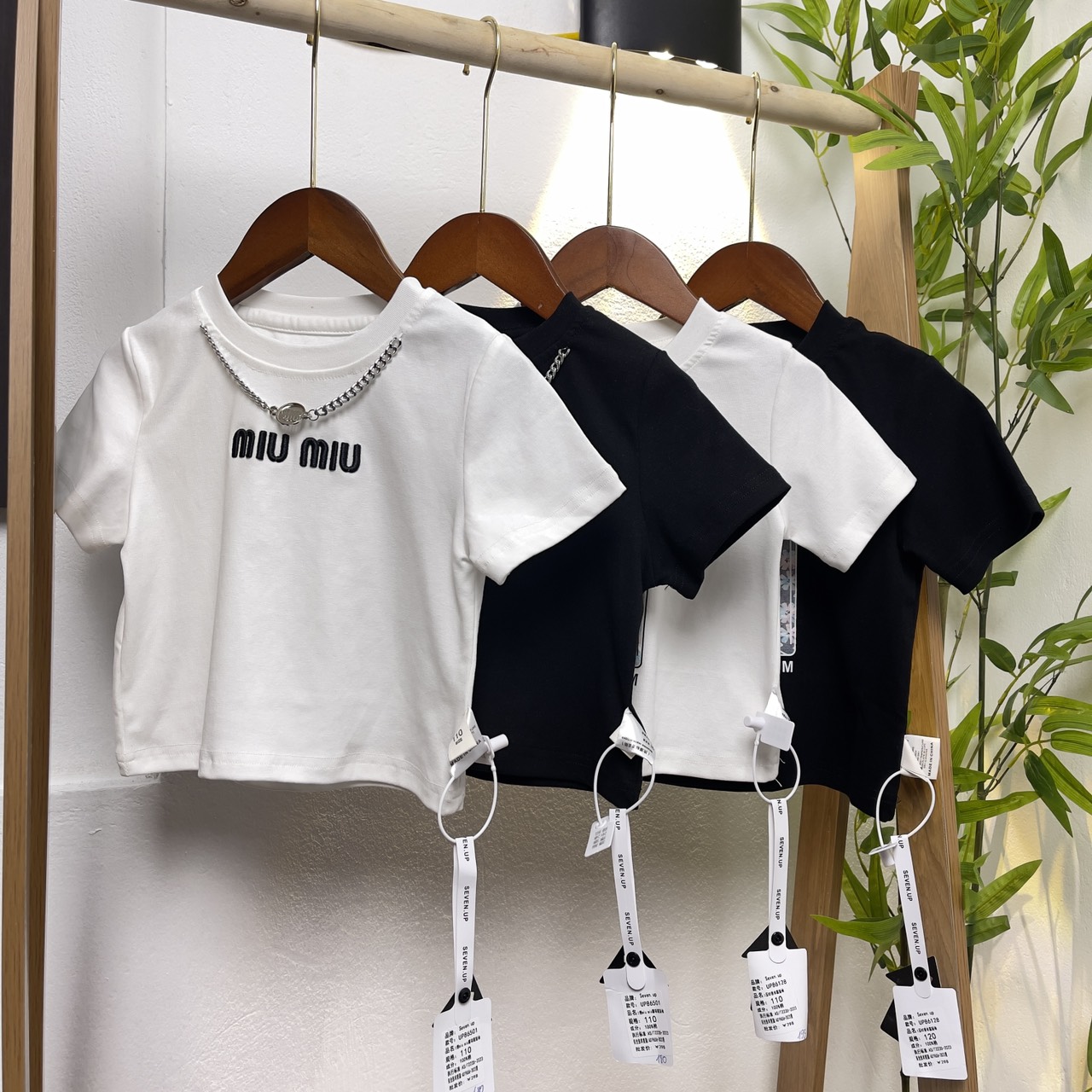 Áo thun bé gái sành điệu cộc tay 1-9 tuổi đính nơ và thêu chữ vải cotton co giãn thấm hút mồ hôi kiểu dáng thời trang