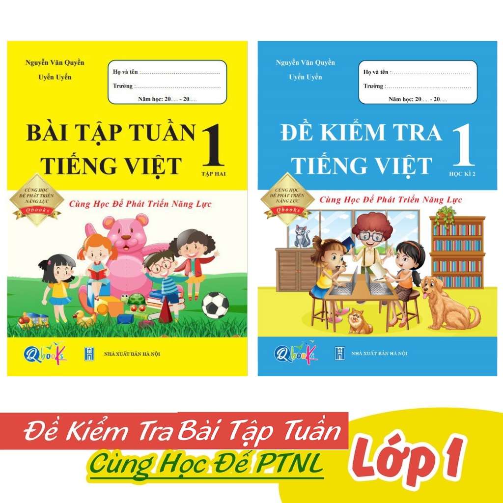 Sách - Combo Bài Tập Tuần và Đề Kiểm Tra Tiếng Việt 1 - Cùng Học Để Phát Triển Năng Lực - Học Kì 2