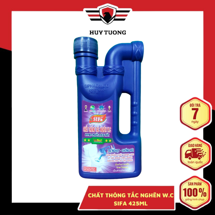 Chất thông tắc Cống và Cầu Sifa chống hôi Siêu nhanh siêu mạnh 5 phút 425ml cao cấp 