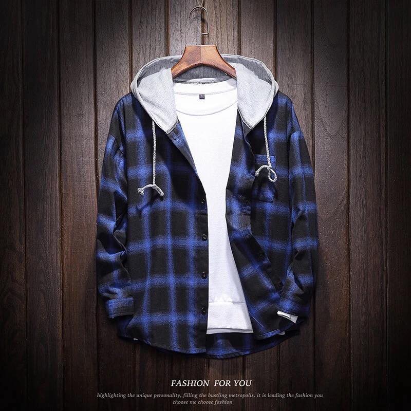 [ FREE SHIP ĐƠN 99K] ÁO SƠ MI FLANNEL NÓN UNISEX