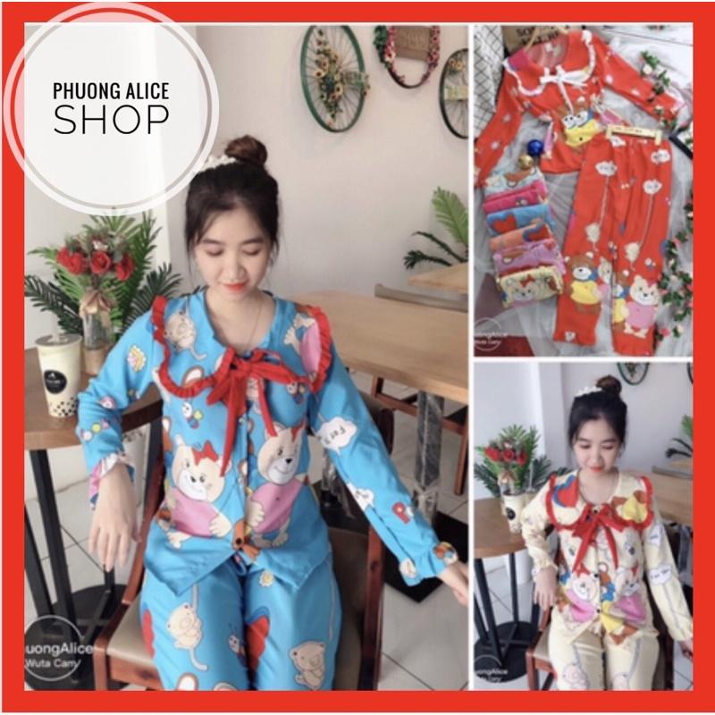 ️FREE SHIP️Đồ bộ tiểu thư tay dài, Đồ bộ tay dài mặc nhà