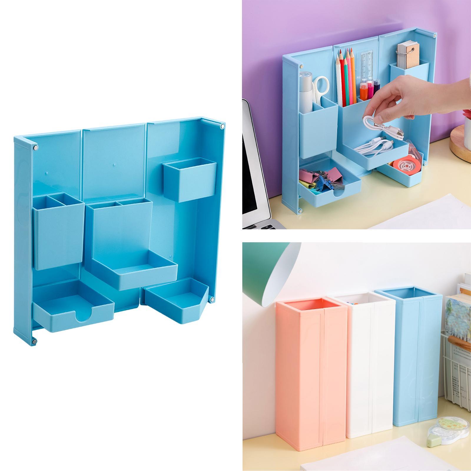 Foldable Pencil Organizer Stationery Container for Office Desktop Home