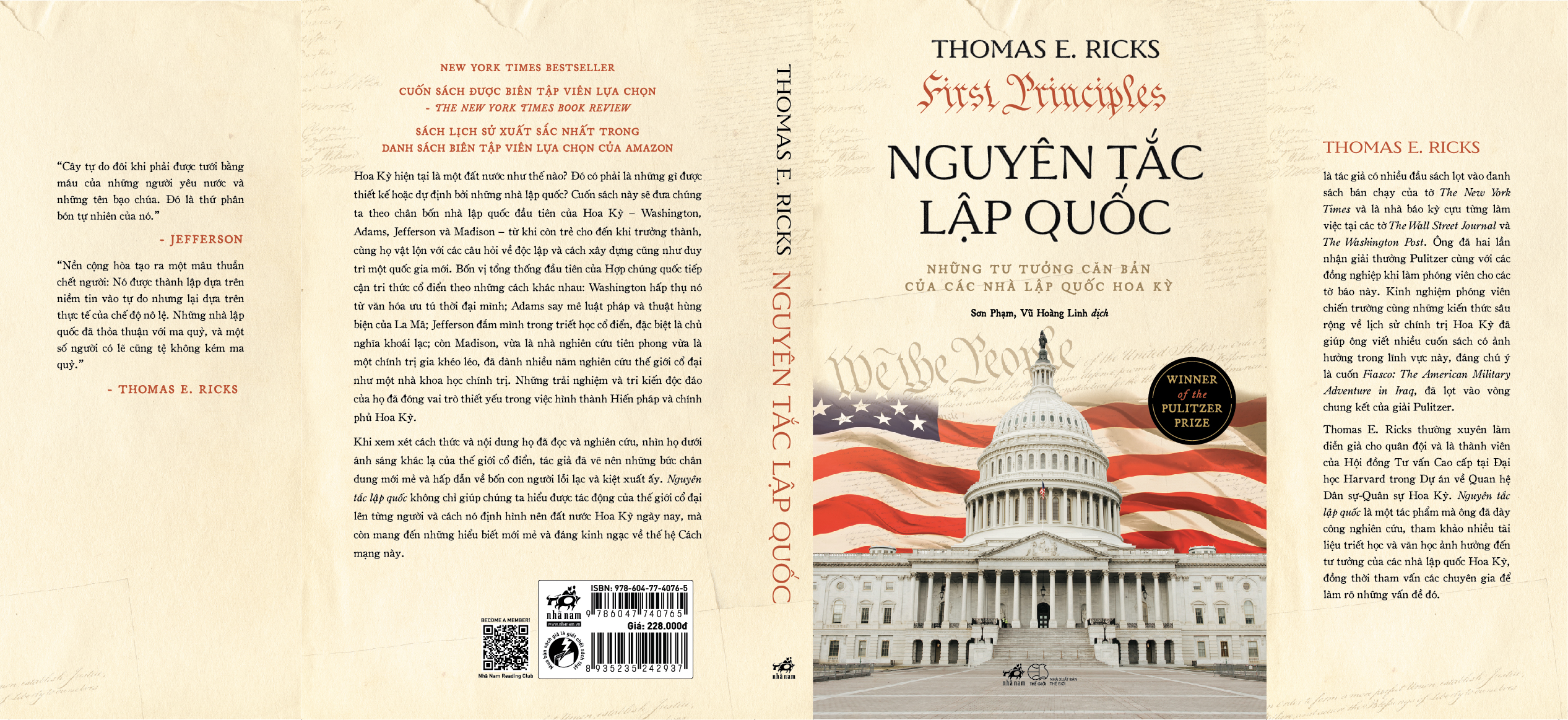 Sách - Nguyên tác lập quốc (Những tư tưởng căn bản của các nhà lập quốc Hoa Kỳ) (Nhã Nam Official)