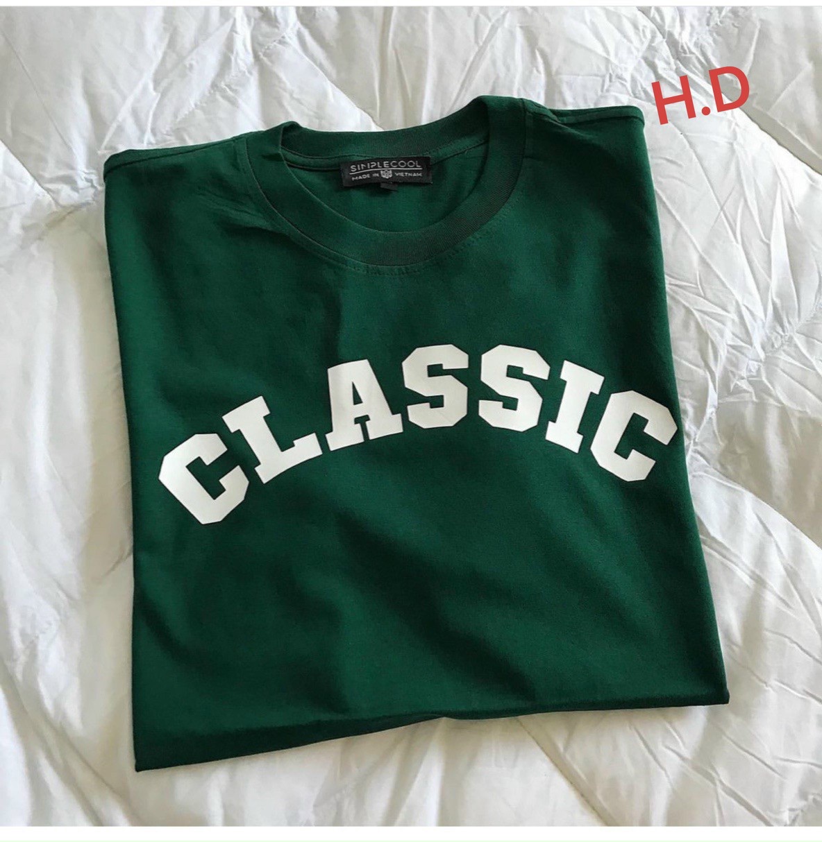 Áo CLassiC nam nữ unisex dáng rộng vải cotton mềm mịn thoáng mát