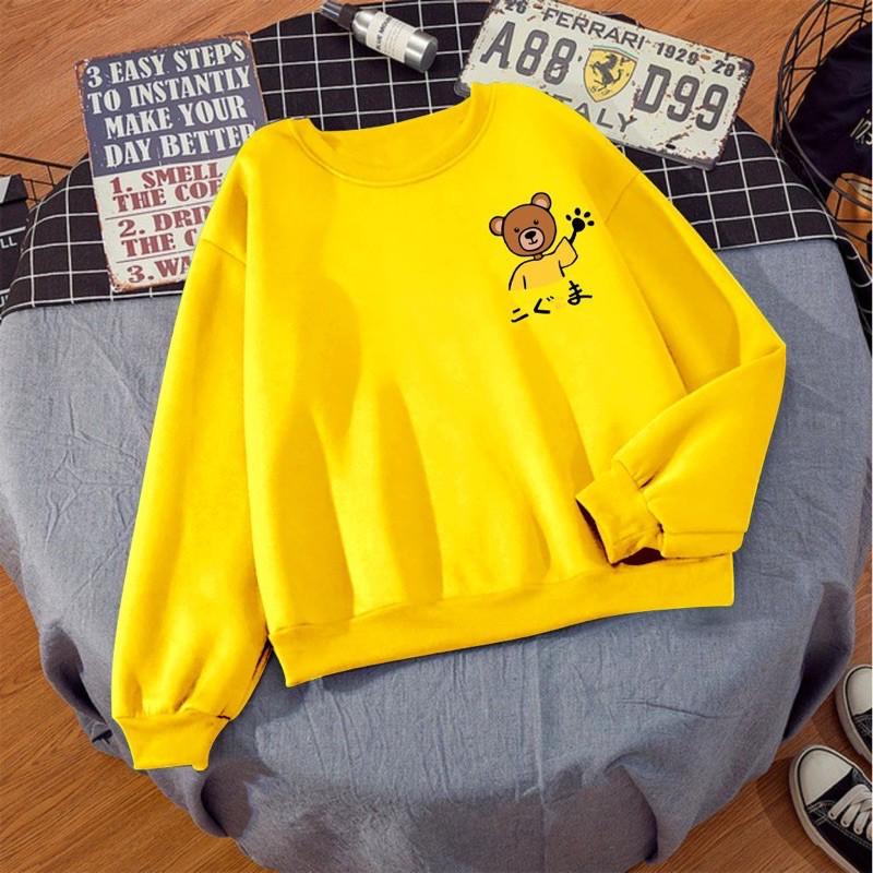 ÁO SWEATER IN GẤU DỄ THƯƠNG