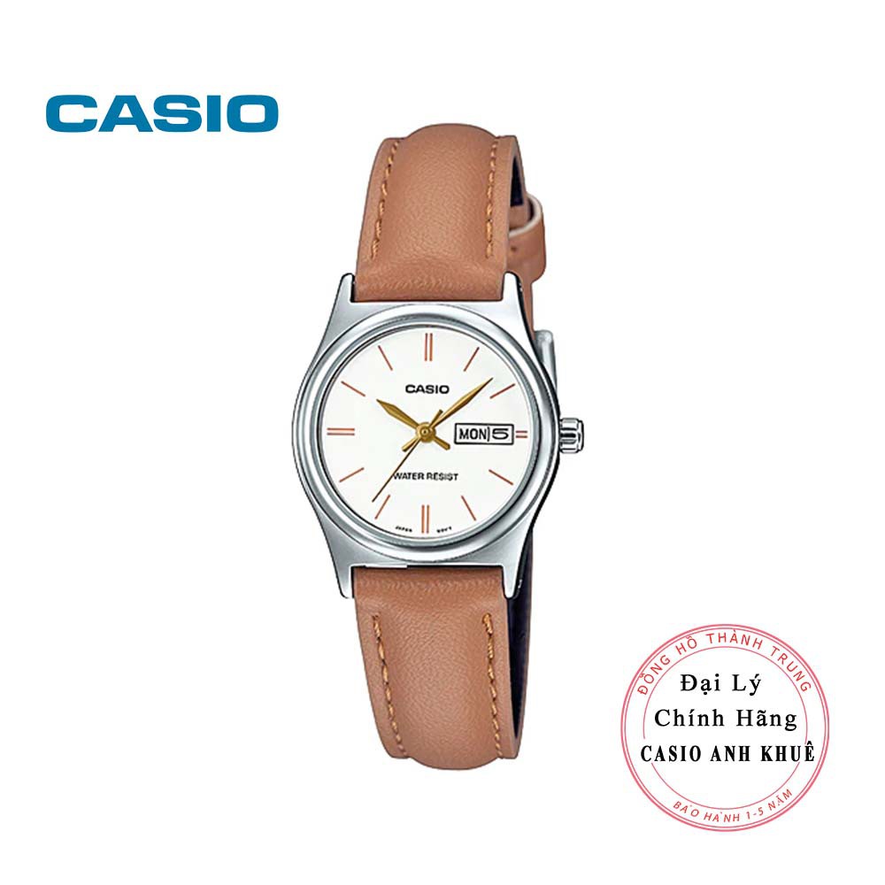 Đồng Hồ Nữ Casio LTP-V006L-7B2 Dây Da