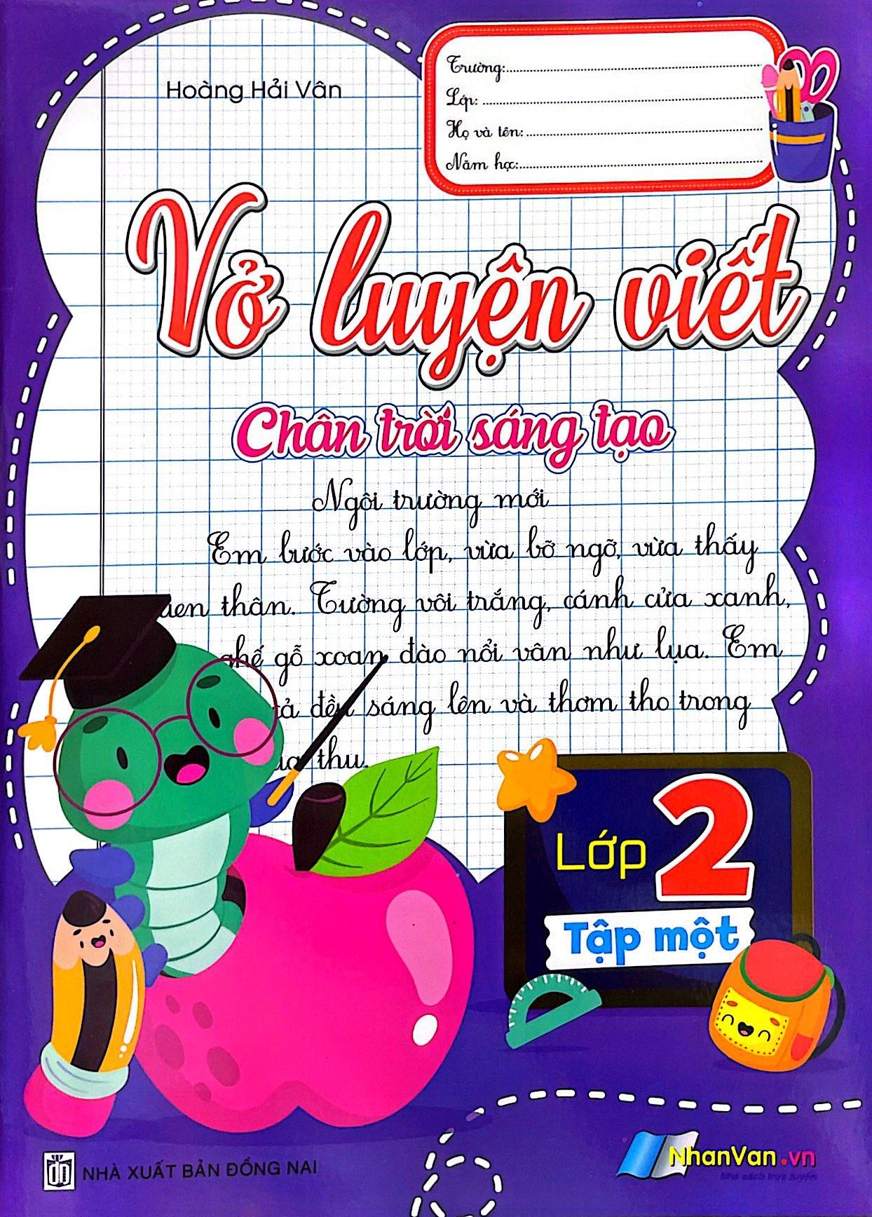 Vở Luyện Viết Lớp 2 - Tập 1 (Chân Trời Sáng Tạo)