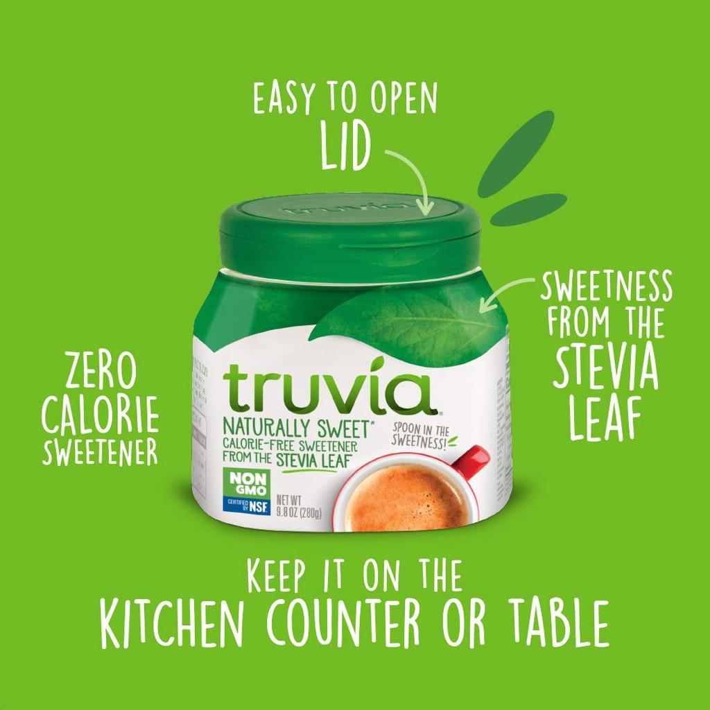Hũ 280g đường cỏ ngọt (kiêng) Truvia Natural Stevia Sweetener Packets, non-GMO, gluten&amp; sugar free kosher