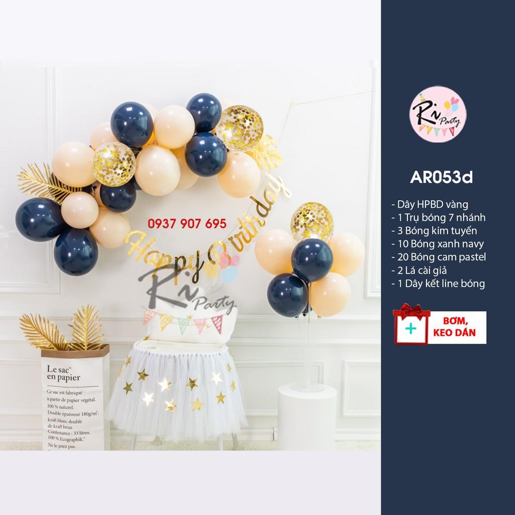 Bóng Trang Trí Sinh Nhật đơn giản,tinh tế , Hồng, Xanh mint, Vàng, Xanh dương.