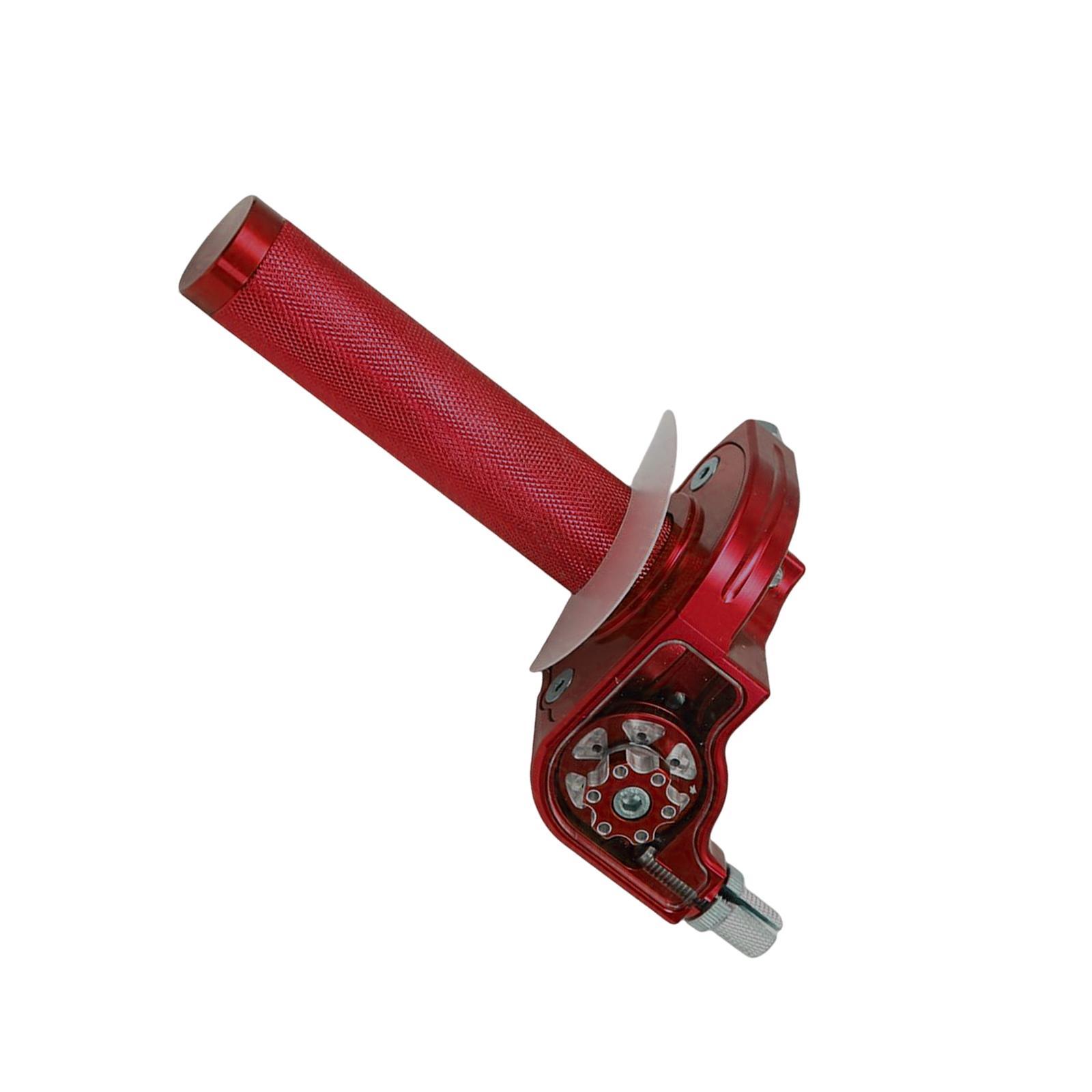 Throttle Grip Handlebar Grip  Aluminum Alloy 22mm Handlebar for Motorbike , Red