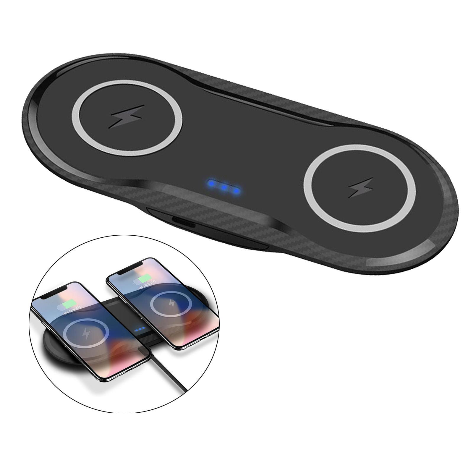 Professional Qi Wireless Charger Dock Pad for Samsung S20 S10 Black New