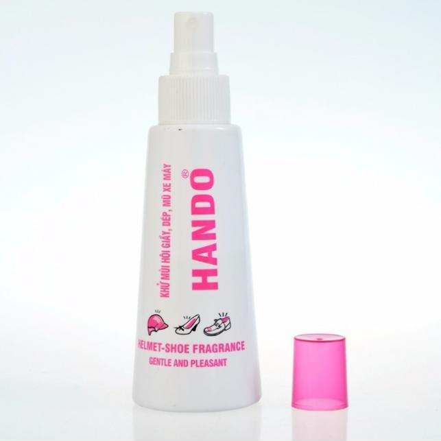 Bộ 2 chai xịt khử mùi giày dép, mũ bảo hiểm 120ml Hando