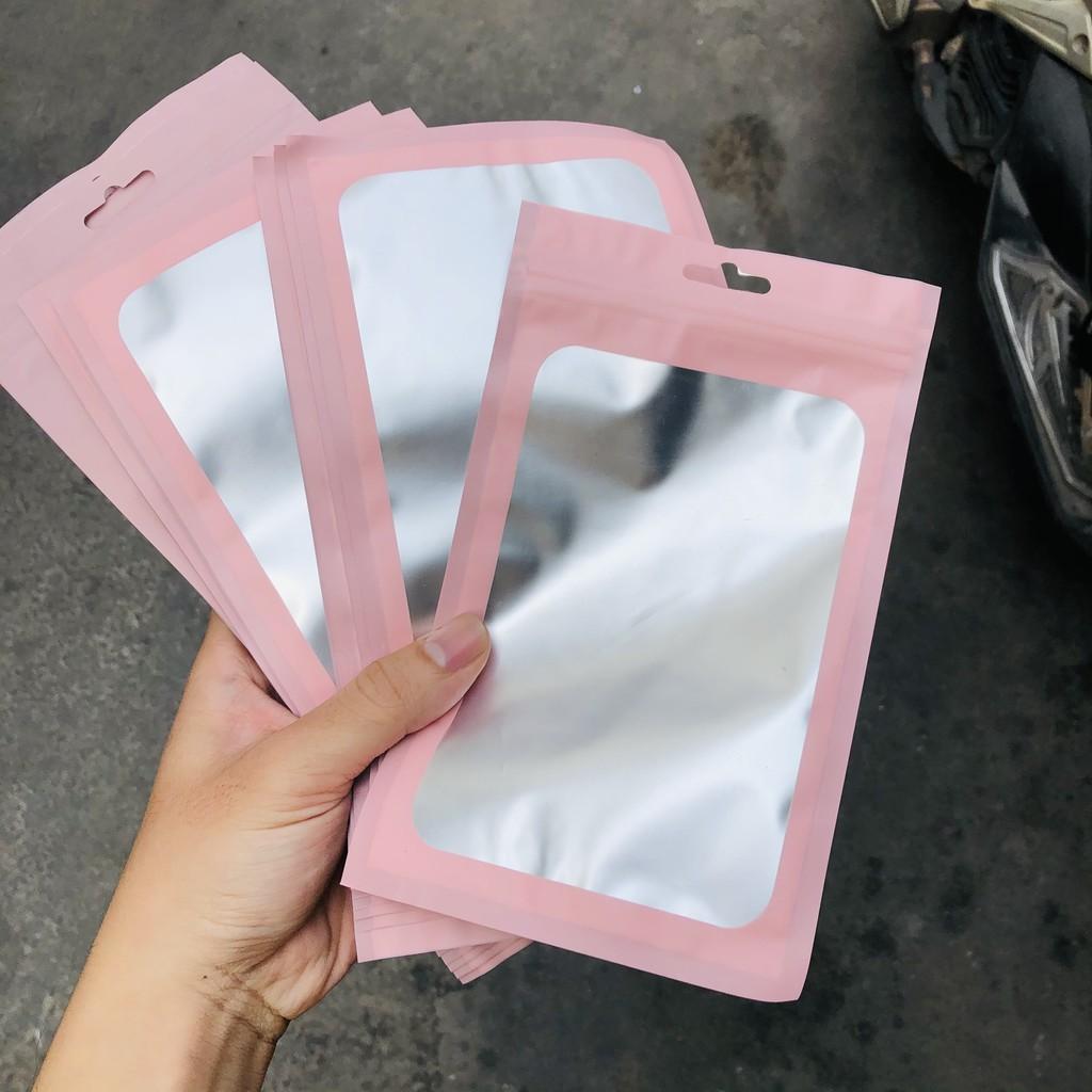 500 Túi zip hologram đựng goods, nail box, mỹ phẩm xinh xắn cute hột me kpop all stars