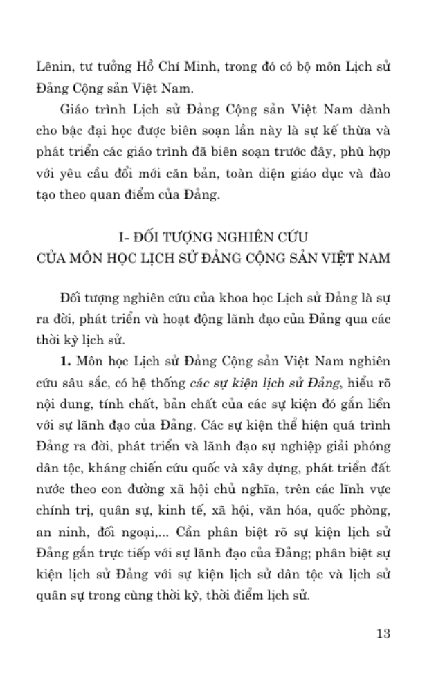 Sách - Giáo Trình Lịch Sử Đảng Cộng Sản Việt Nam (Dành Cho Bậc Đại Học Hệ Không Chuyên Lý Luận Chính Trị)