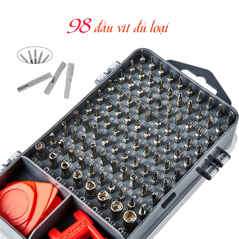 Tua Vít Mini Đa Năng gồm 110 Chi Tiết Giúp Sửa Chữa Tháo Lắp Điện Thoại, Máy Tính, Đồ Điện Tử Đa Năng Tiện Lợi Kavisota