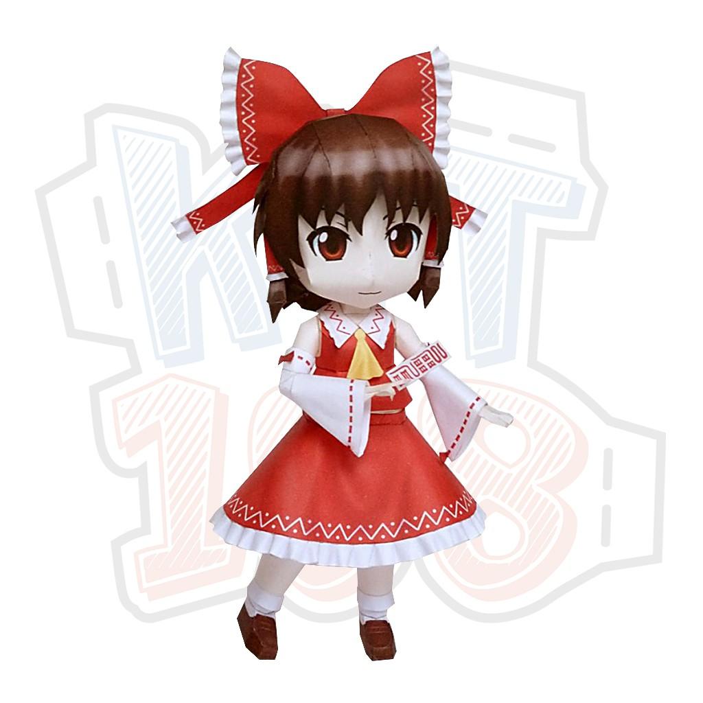 Mô hình giấy Anime Chibi Hakurei Reimu - Touhou Project